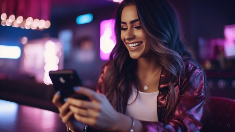 chica viendo marketing de contenidos