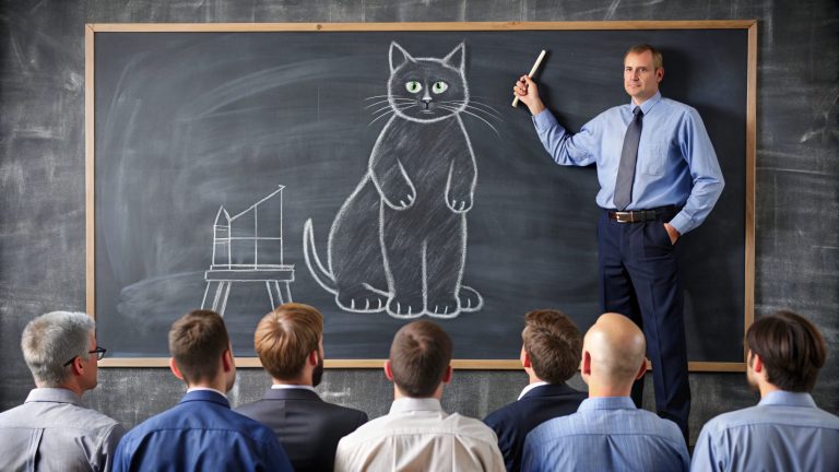 Un ejecutivo con mal lenguaje empresarial y un lenguaje malo