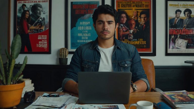 HOMBRE TRABAJANDO EN MARKETING PUBLICITARIO