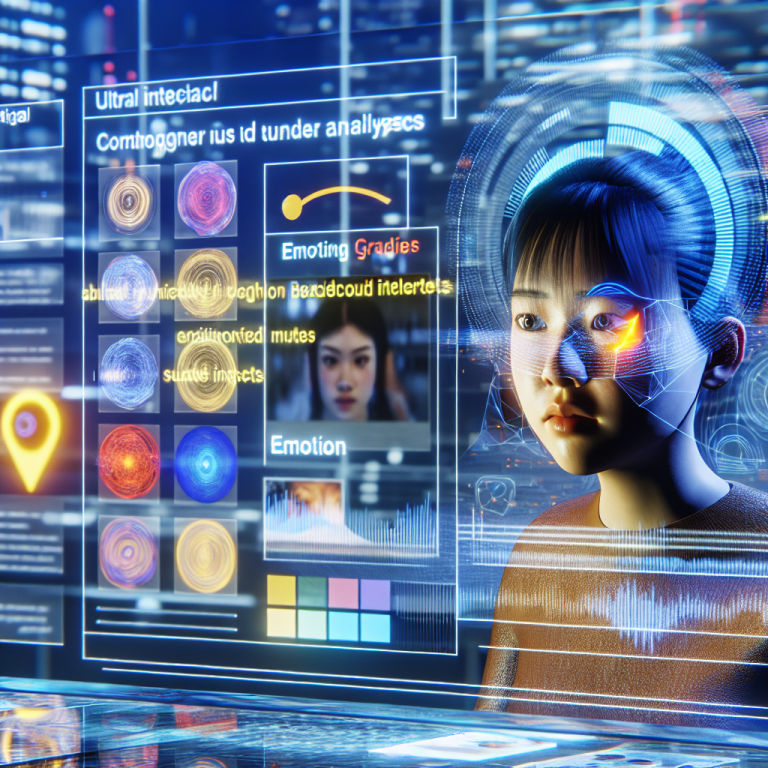 Niña visualizando datos avanzados, concepto de publicidad contextual que detecta la intención del usuario