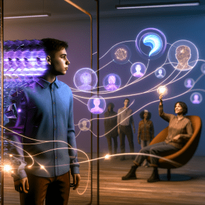 Joven observando cómo los mapas psicológicos afectan la seguridad y confianza personal