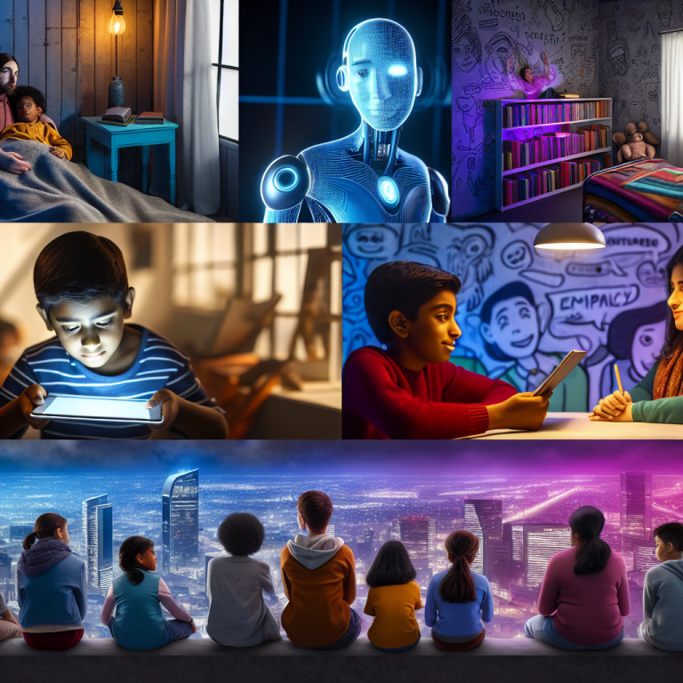 Niños en diversas interacciones con tecnología bajo estudio del comportamiento infantil actual