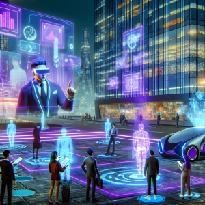 Exploración visual de futuras innovaciones del asesoramiento financiero con tecnología avanzada.