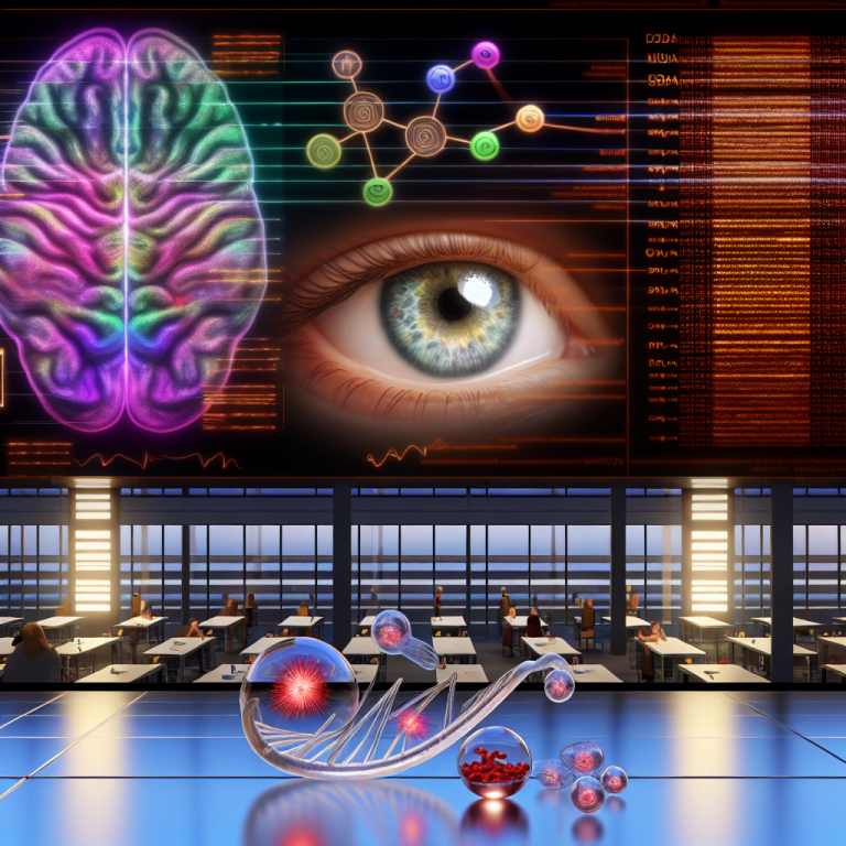 Científicos investigando avances recientes en trastornos neurológicos en un laboratorio moderno