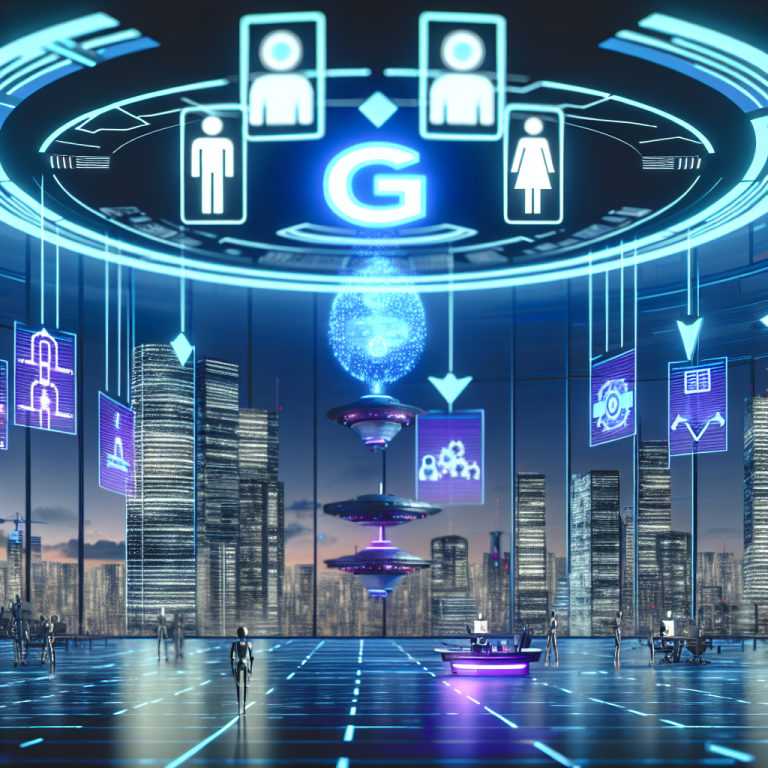 Ciudad futurista mostrando cómo la IA conversacional avanza en los negocios digitales