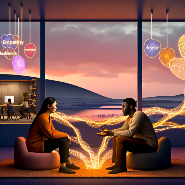 Mujer y hombre discutiendo liderazgo silencioso en entorno profesional y emocional.