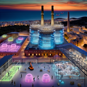 Catalunya impulsa transformación digital en un centro educativo iluminado y futurista