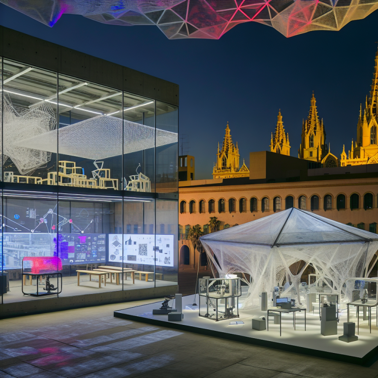 Exposición de proyectos de Maestría Arquitectura Avanzada del IAAC noche