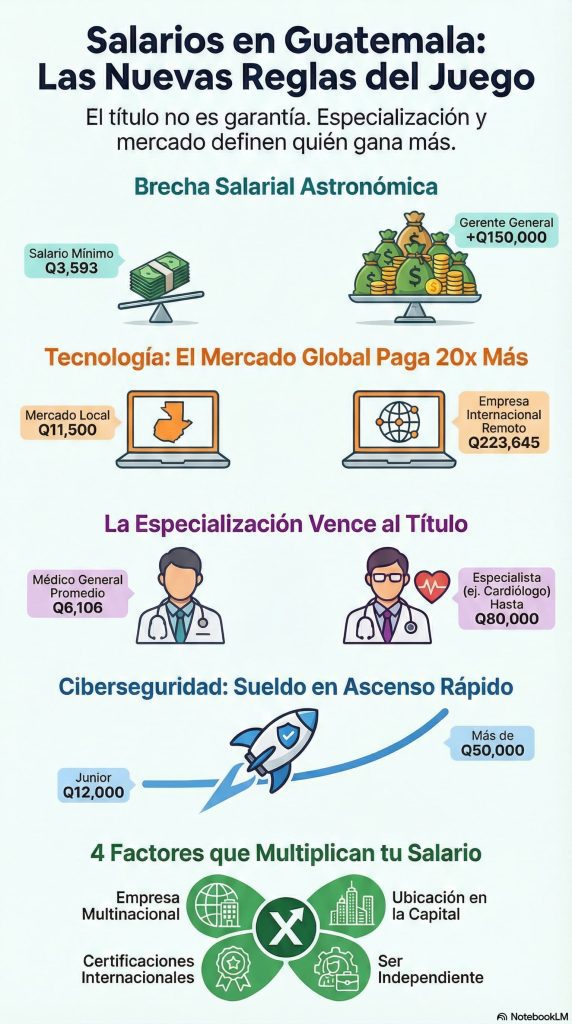 Factores que afectan a las carreras mejor pagadas en guatemala 